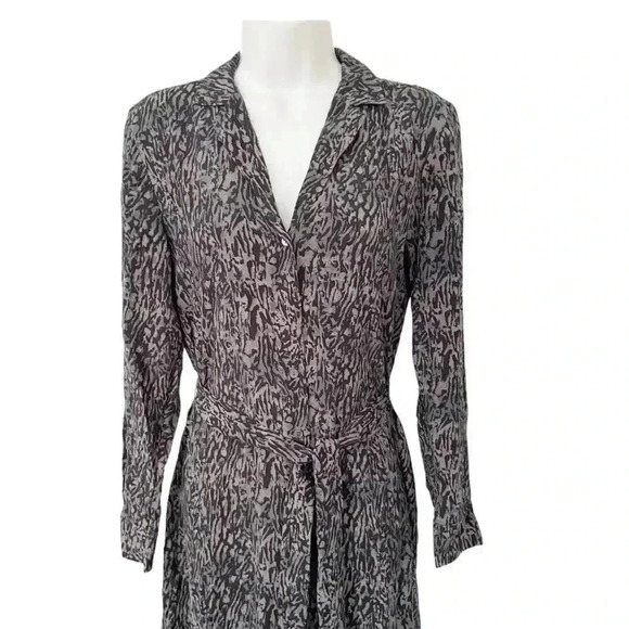 NWT Rails Beatrice Midi Dress Charcoal Abstract Animal Print size XS - Picture 7 of 16